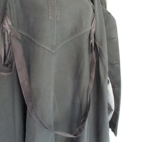 RICK OWENS DRKSHDW Asymmetrical Jacket Coat M BLACK - Picture 8 of 9